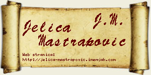 Jelica Maštrapović vizit kartica